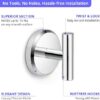 Chrome - HOME SO Suction Cup Hooks for Shower